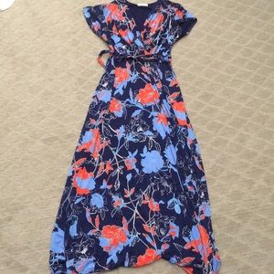 Le Lis Maxi faux-wrap Dress